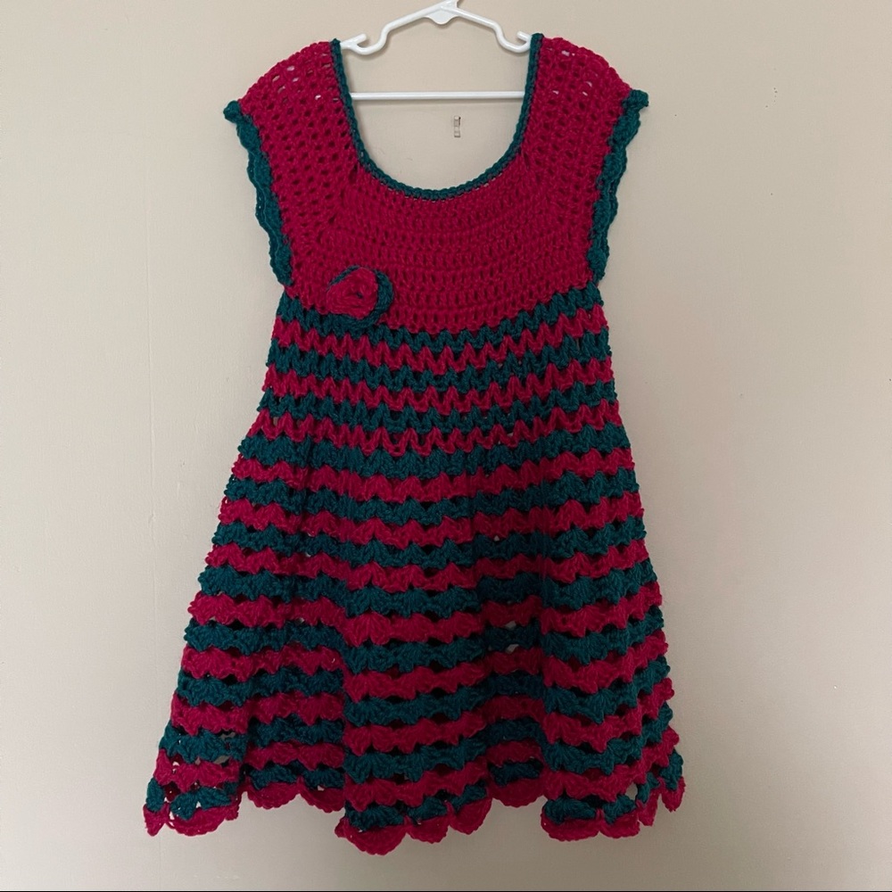 Handmade Crochet Girls Dress